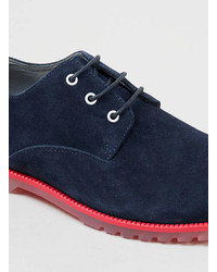 Topman Anthony Miles Navy Derby Shoes