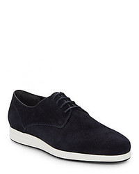 Vince Yuri Embossed Suede Derby Shoes
