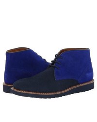 Armani Jeans Suede Chukka Lace Up Boots Bluenavy Suede