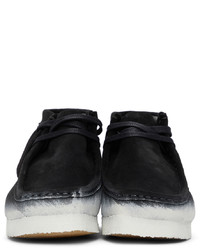 Clarks Originals Black White Painted Wallabee Boots