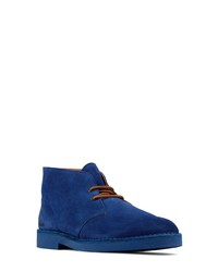 Clarks Desert 2 Chukka Boot In Blue Suede At Nordstrom