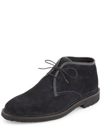 Ermenegildo Zegna Suede Chukka Boot Navy