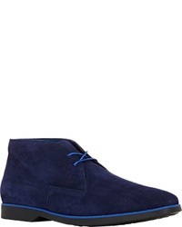 Tod's Suede Chukka Boots Blue