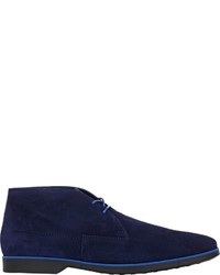 Tod's Suede Chukka Boots Blue