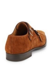 Suede Monk Strap Shoes