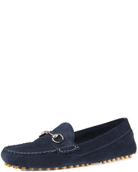Navy Suede Driving Shoes