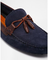 Asos Brand Driving Shoes In Suede