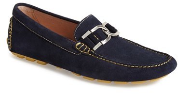 donald pliner suede loafer