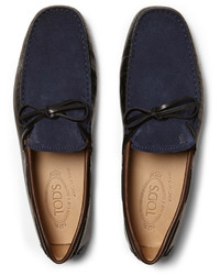 Tod's Gommino Suede And Leather Driving Shoes