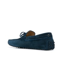 Tod's Leather Appliqud Loafers