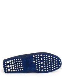 Canali Perforated Suede Driving Shoe