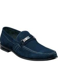 Stacy Adams Carville 24889 Navy Suede Suede Shoes