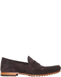 Tod's Suede Penny Loafers