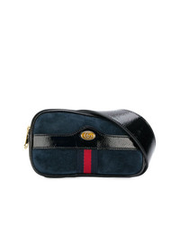 Navy Suede Fanny Pack