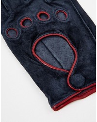 Pieces Suede Cutout Gloves