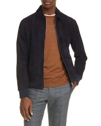 Eidos Fit Suede Bomber Jacket
