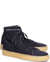 Brooks Brothers High Top Suede Sneaker