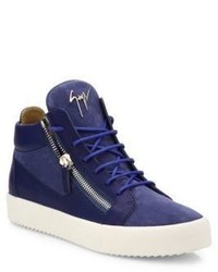 Giuseppe Zanotti Leather Suede High Top Sneakers