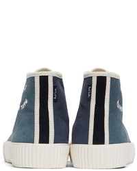 Ps By Paul Smith Navy Blue Kibby Sneakers