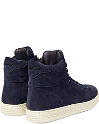 Tom Ford Russel Suede High Top Sneakers