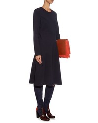 Jil Sander Suede And Leather Knee High Boots