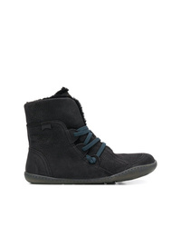 Camper Fuzzy Ankle Boots