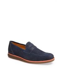 Sandro Moscoloni Abel Penny Loafer In Navy At Nordstrom