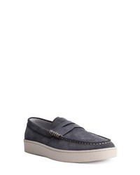 BLAKE MCKAY Ashland Suede Penny Loafer In Navy Suede At Nordstrom