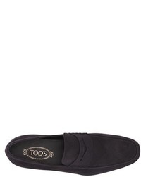 Tod's Mocassino Suede Penny Loafer