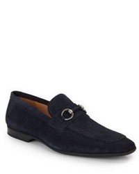Suede Bit Loafers