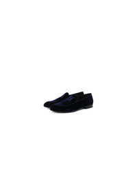 Giorgio Armani Velvet Logo Loafers Unavailable