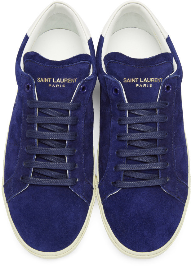 Blue saint laurent on sale sneakers