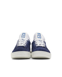 Kenzo Blue Suede K City Sneakers