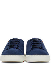Santoni Blue Suede Sneakers