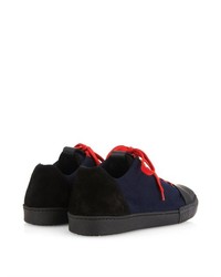 Marni Canvas And Suede Low Top Trainers