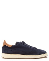 Brunello Cucinelli Canvas And Suede Low Top Trainers