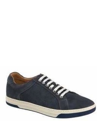 Johnston & Murphy Fenton Lace To Toe Suede Sneakers