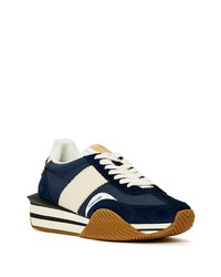 Tom Ford James Panelled Suede Sneakers