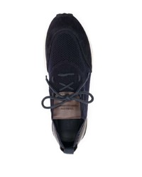 Scarosso Knitted Upper Suede Sneakers