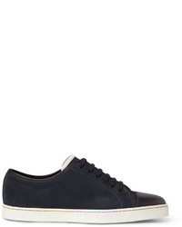 John Lobb Levah Suede And Leather Sneakers