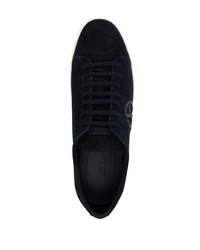 Giorgio Armani Logo Embossed Low Top Sneakers