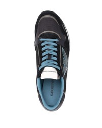 Emporio Armani Logo Patch Lace Up Sneakers