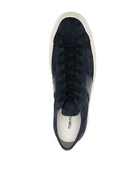Tom Ford Logo Patch Lace Up Sneakers