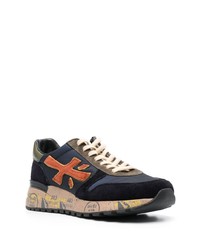 Premiata Mick Panelled Leather Sneakers