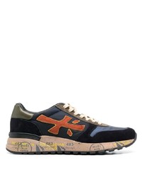 Premiata Mick Panelled Leather Sneakers