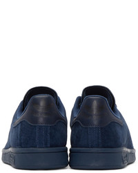 adidas Originals Navy Suede Stan Smith Sneakers