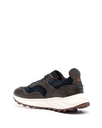 Henderson Baracco Panelled Leather Low Top Sneakers