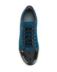 Lanvin Patent Cap Toe Sneakers