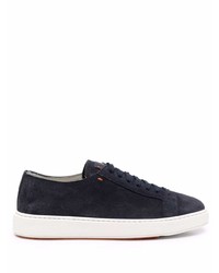 Santoni Suede Low Top Sneakers