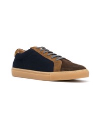 Eleventy Suede Panel Lace Up Sneakers